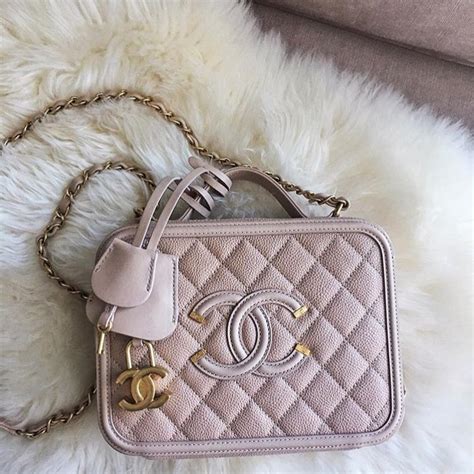 chanel filigree vanity case light pink fashionphile|chanel vanity case 2022.